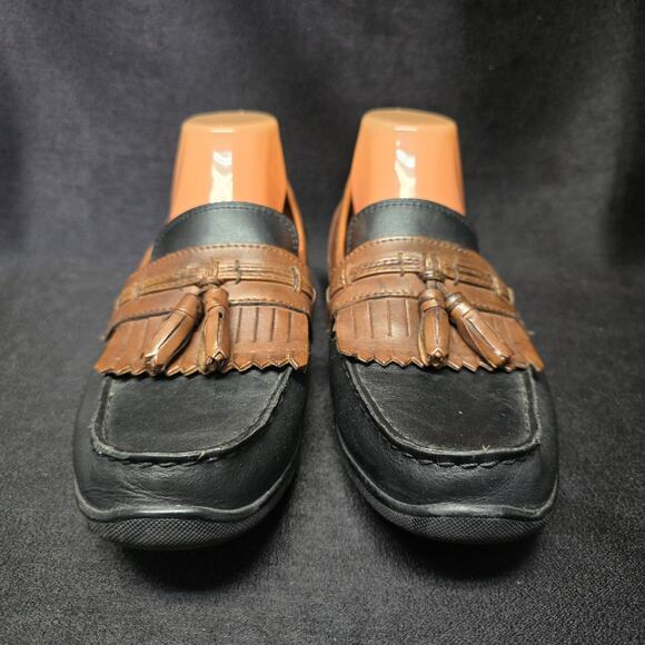 Dockers Black & Brown Sinclair Kiltey Tassel Loafers Men\'s Dress Shoes main image 4